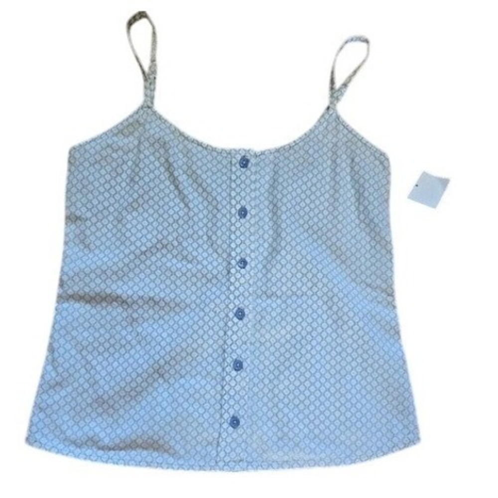 G Adriano Goldschmied NWT Elegant Blue Patterned Women's Tank Top XS NEW